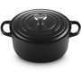 Le Creuset Signature Brasera Redonda de Hierro Fundido 22 cm (3.3 L) Negra - Apta para Inducción, Horno y Lavavajillas, Hecho en Francia