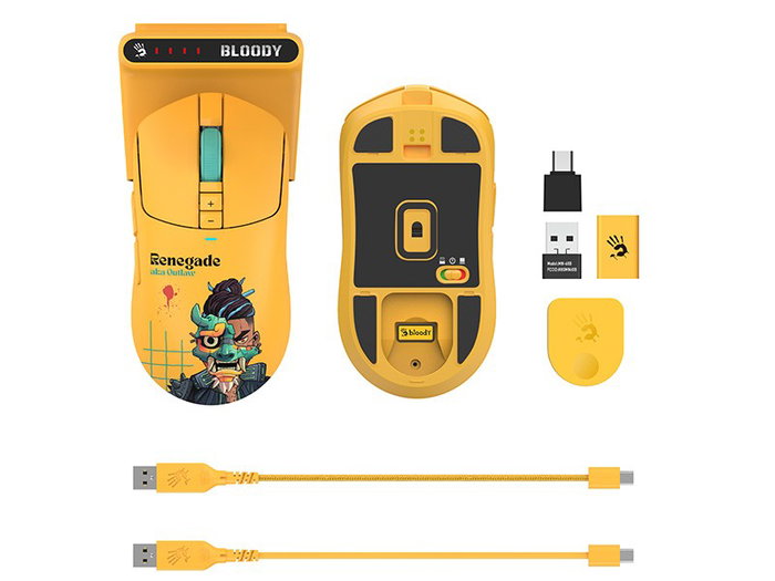 A4-Tech Bloody R72 Ultra Duo Renegade Amarillo A4-Tech Bloody R72 Ultra Duo Renegade Amarillo