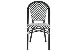 DKD Home Decor Silla Cottage Negro Blanco 57 x 88 x 46 cm (4 Unidades)