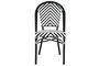 DKD Home Decor Silla Cottage Negro Blanco 57 x 88 x 46 cm (4 Unidades)