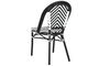 DKD Home Decor Silla Cottage Negro Blanco 57 x 88 x 46 cm (4 Unidades)