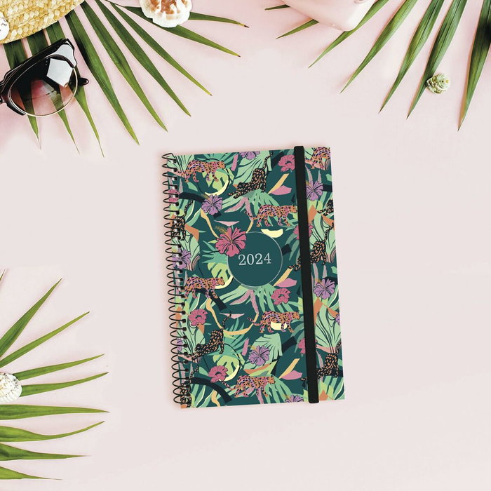 Finocam agenda espiral design collection e5 1dp 117x181mm selva 2024