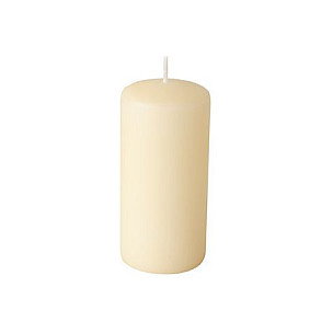 PAPSTAR Velas de cilindro crema, 10 cm, pack de 8 PAPSTAR Velas de cilindro crema, 10 cm, pack de 8