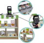 Color Baby Supermercado de madera con 25 accesorios y caja registradora eléctrica
