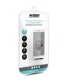 Urban Factory Protector de Pantalla de Cristal Templado 9H para Xiaomi Mi A1 (TGP72UF), Transparente y Resistente a Golpes