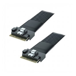 Super Micro Cable CBL-MCIO-1340M5-1 semi-plano MCIO x8 a MCIO x8 40cm