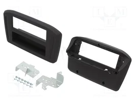 PER.PIC. Bastidor de montaje de radio Hyundai i30 1 DIN negro mate