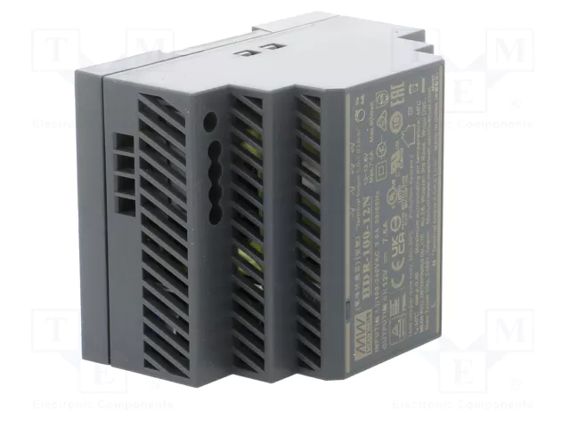 MEAN WELL HDR-100-12N Alimentador de impulso 100W 12VDC