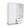 Hanah Home Armario Blanco 137x198x52 cm Tablero de Partículas Recubierto de Melamina