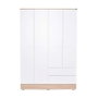 Hanah Home Armario Blanco 137x198x52 cm Tablero de Partículas Recubierto de Melamina