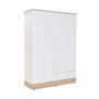 Hanah Home Armario Blanco 137x198x52 cm Tablero de Partículas Recubierto de Melamina