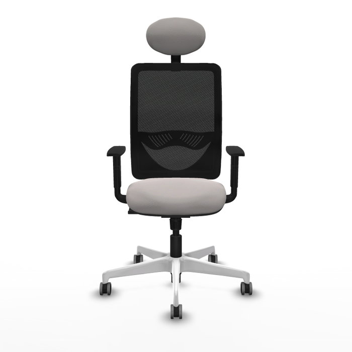 PIQUERAS Y CRESPO Silla de oficina Zulema con mecanismo Sincro, Blanco y Negro PIQUERAS Y CRESPO Silla de oficina Zulema con mecanismo Sincro, Blanco y Negro
