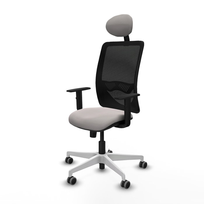 PIQUERAS Y CRESPO Silla de oficina Zulema con mecanismo Sincro, Blanco y Negro PIQUERAS Y CRESPO Silla de oficina Zulema con mecanismo Sincro, Blanco y Negro