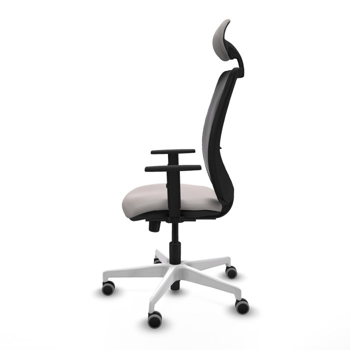PIQUERAS Y CRESPO Silla de oficina Zulema con mecanismo Sincro, Blanco y Negro PIQUERAS Y CRESPO Silla de oficina Zulema con mecanismo Sincro, Blanco y Negro