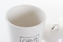 DKD Home Decor Bote de Dolomite Blanco con Diseño de Ajos