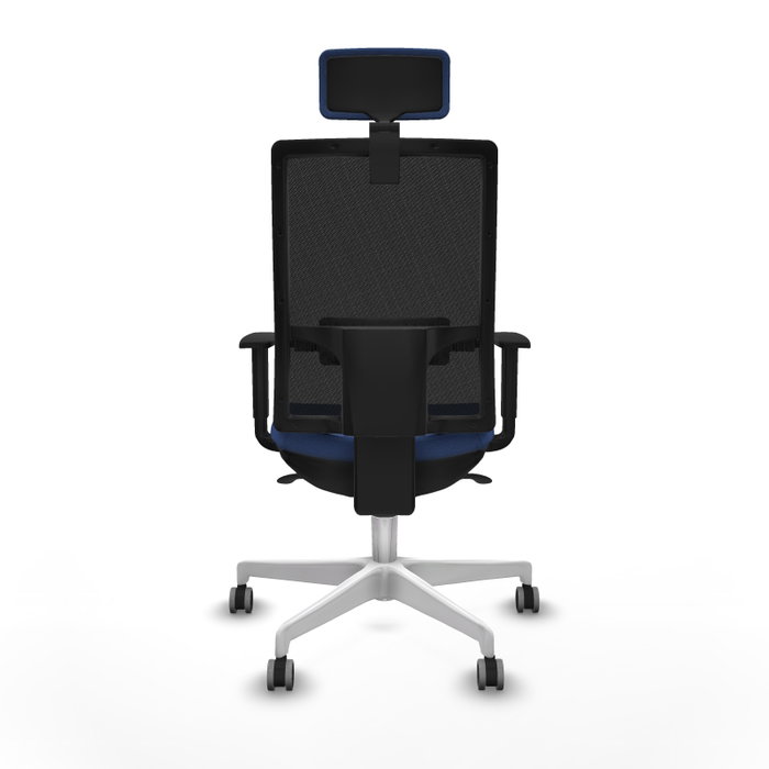 PIQUERAS Y CRESPO Silla de oficina Horna con mecanismo Sincro, Azul marino y Negro