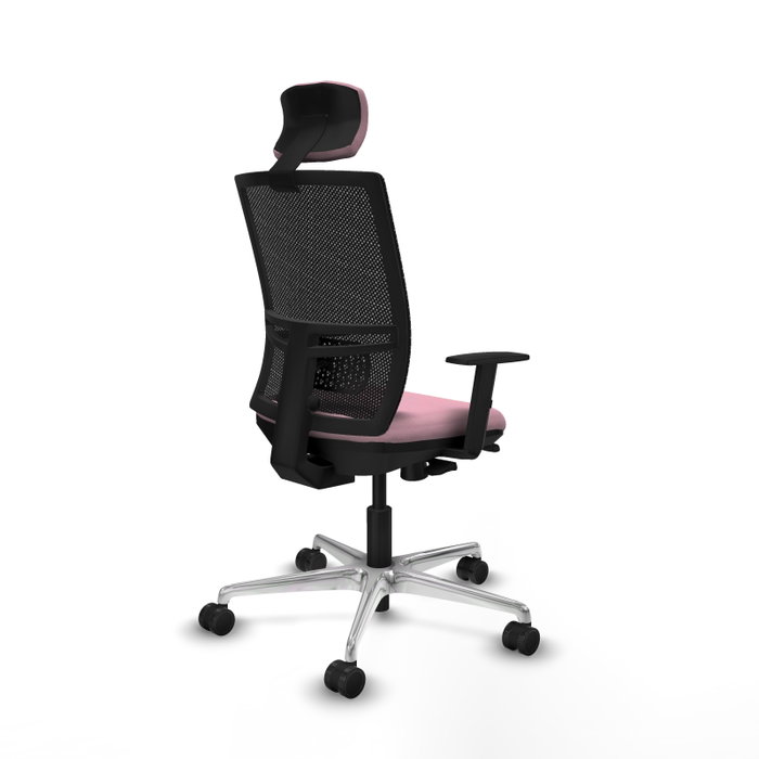 PIQUERAS Y CRESPO Silla de oficina Yunquera Rosa con mecanismo Sincro/Traslack PIQUERAS Y CRESPO Silla de oficina Yunquera Rosa con mecanismo Sincro/Traslack