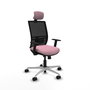 PIQUERAS Y CRESPO Silla de oficina Yunquera Rosa con mecanismo Sincro/Traslack