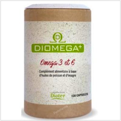 DIOTER Diomega 3-6 120 Cápsulas Complemento Alimenticio Aceite Pescado Onagra DIOTER Diomega 3-6 120 Cápsulas Complemento Alimenticio Aceite Pescado Onagra