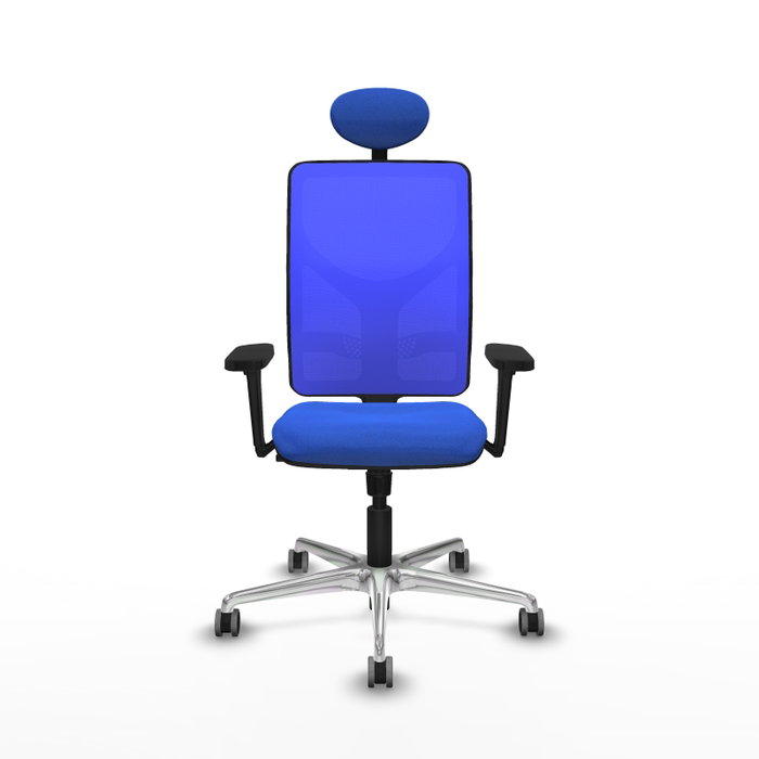 PIQUERAS Y CRESPO Silla de oficina Motilla Azul con mecanismo Sincro