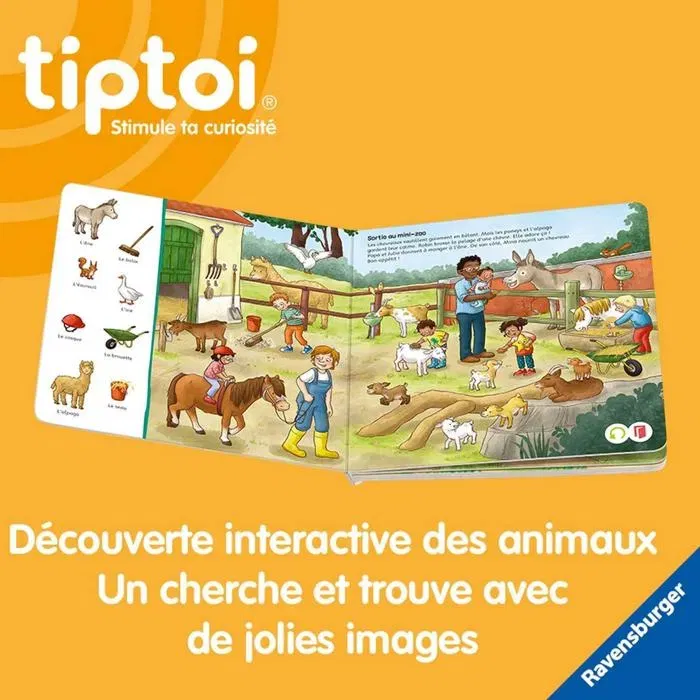 Ravensburger AAAUC93238 Tiptoi - Busca y Encuentra: Mis Animales