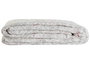 DKD Home Decor Colcha de Poliéster con Bordado Floral Beige y Marrón, 270x270x1 cm