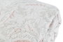 DKD Home Decor Colcha de Poliéster con Bordado Floral Beige y Marrón, 270x270x1 cm