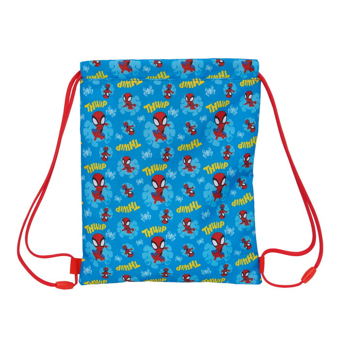 Bolsa Mochila con Cuerdas Spider-Man Azul Rojo 26 x 34 x 1 cm