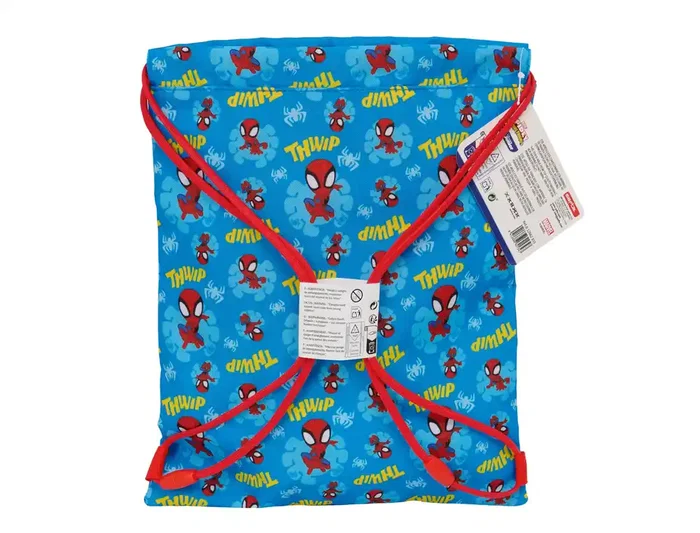 Bolsa Mochila con Cuerdas Spider-Man Azul Rojo 26 x 34 x 1 cm