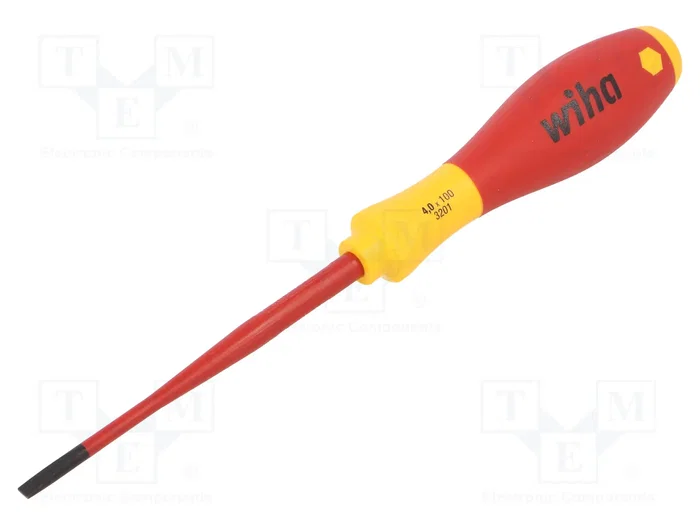 WIHA Destornillador plano aislado slim 4x0,8 mm WIHA Destornillador plano aislado slim 4x0,8 mm