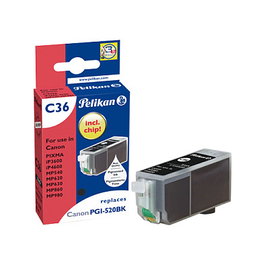Pelikan Cartucho de Tinta Compatible con Canon C36 PGI520 Negro