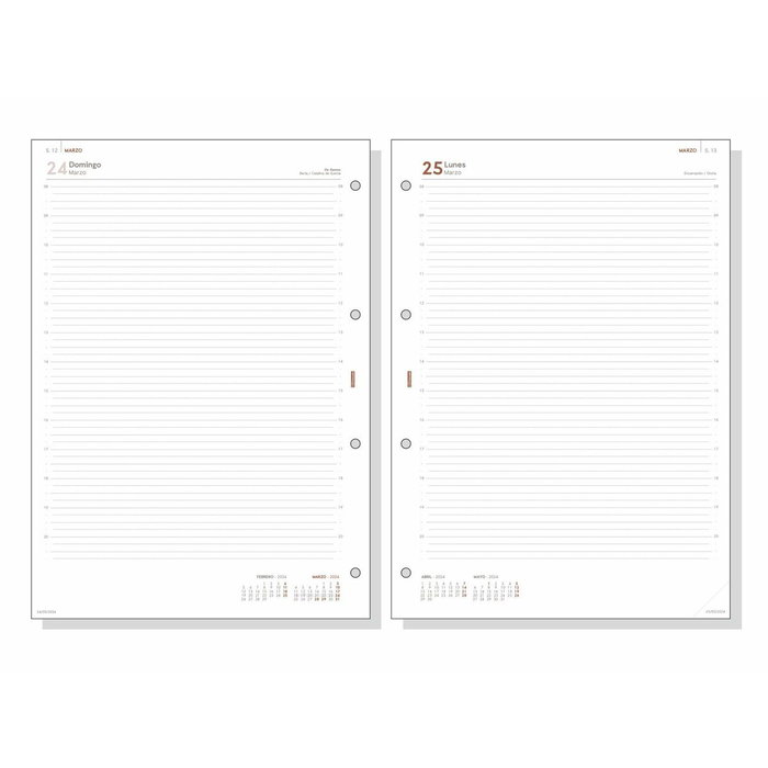 Finocam recambio agenda anual open 4000 1dp 210x297mm r4098 2024