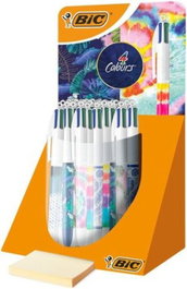 BIC Exp 30 bolígrafos 4 colores decorados punta 1mm