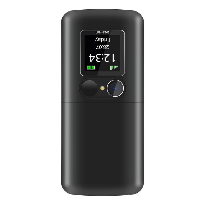 Beafon Fold 10 Silver Line Teléfono Concha para Mayores Negro Plata 2.2" Pantalla 1000 mAh