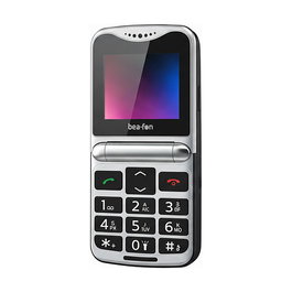 Beafon Fold 10 Silver Line Grotastenklapphandy Teléfono Plegable negro plata