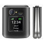 Beafon Fold 10 Silver Line Teléfono Concha para Mayores Negro Plata 2.2" Pantalla 1000 mAh