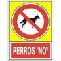 DUVER Señal de prohibición de acceso para perros - 295x210 mm