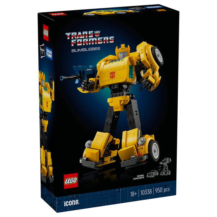 LEGO Bumblebee 10338 - Juego de Construcción Icons 950 Piezas, Modelo para Adultos de 18+ Años, Plástico, Multicolor