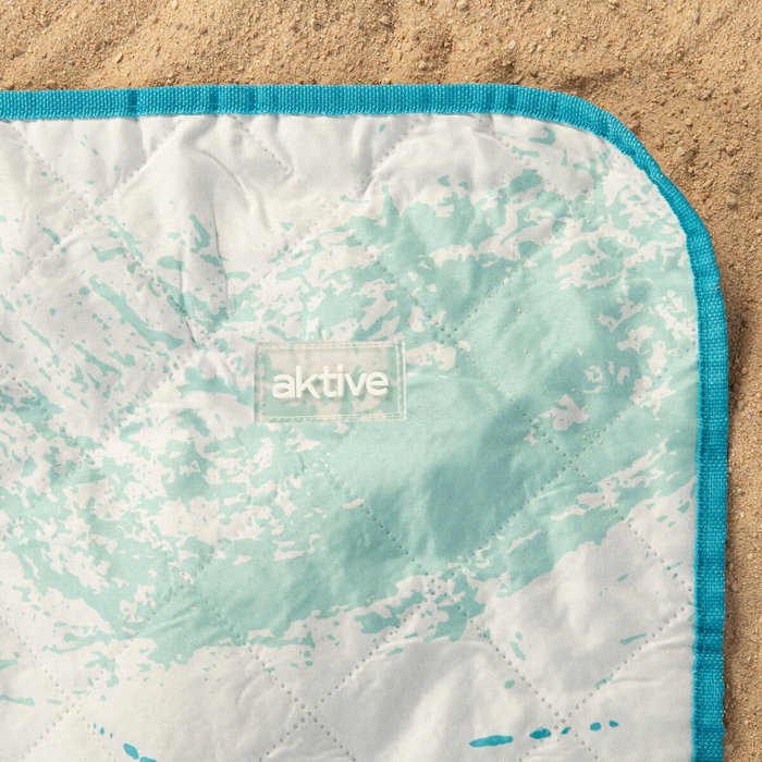 Toalla de Playa Aktive PEVA 200 x 1 x 150 cm (6 Unidades)