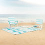 Toalla de Playa Aktive PEVA 200 x 1 x 150 cm (6 Unidades)