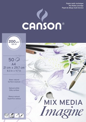 Canson Bloc Imagine A4 200g 50 Hojas