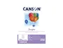 Canson Imagine DIN A4 Bloc Dibujo Multitécnicas 50 Hojas 200 gr/m² Liso Blanco Papel Táctil para Técnicas Secas y Húmedas