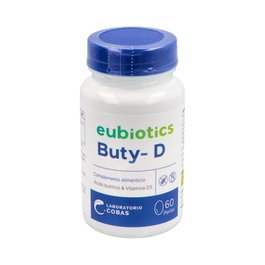 Eubiotics Buty-D 60 Cápsulas | Ácido Butírico y Vitamina D3 para Homeostasis Intestinal