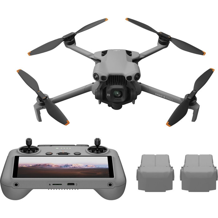 DJI Mini 5 Pro Fly More Combo con RC 2, Negro y Gris