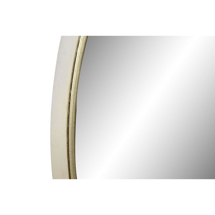 DKD Home Decor Espejo Redondo Metal Dorado 75x75 cm Colección Anxi Chic