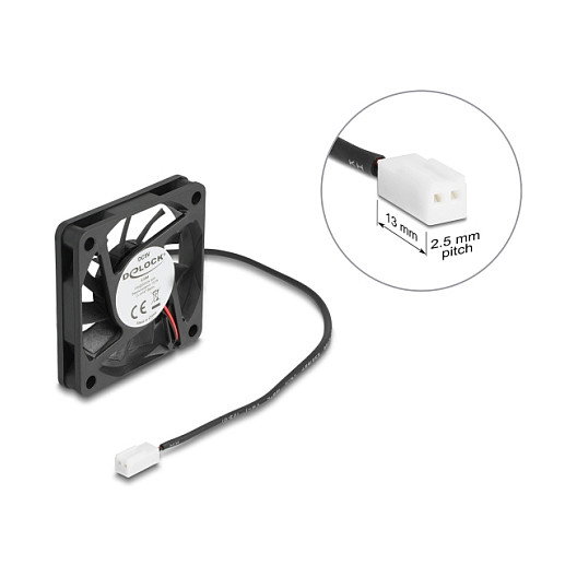 DeLOCK 67288 Ventilador Axial 5 V DC 60 x 60 x 10 mm Negro