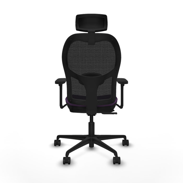 PIQUERAS Y CRESPO Silla de oficina Jorquera con mecanismo Sincro/Traslack, morado y negro PIQUERAS Y CRESPO Silla de oficina Jorquera con mecanismo Sincro/Traslack, morado y negro