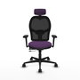 PIQUERAS Y CRESPO Silla de oficina Jorquera con mecanismo Sincro/Traslack, morado y negro