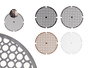 Kinvara Esterilla Fregadero Redonda 29 cm Plástico Blanco/Gris/Negro/Beige Surtido (Set de 24)