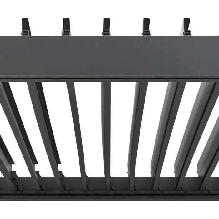 Pérgola bioclimática GAYA - Estructura de aluminio y acero - 290x290xH240 cm - Gris